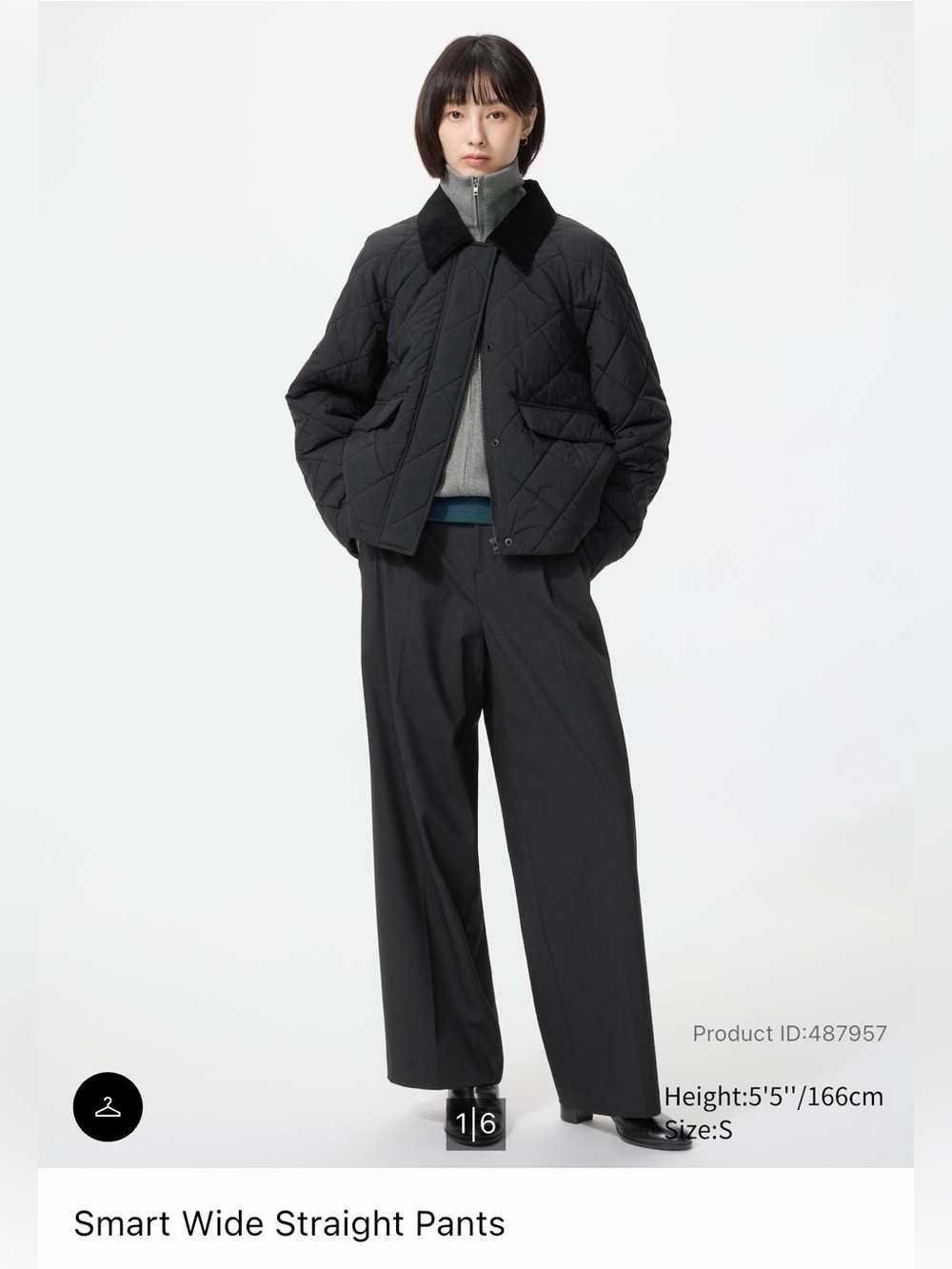 Uniqlo Black Wide-Leg Women’s Dress Pants